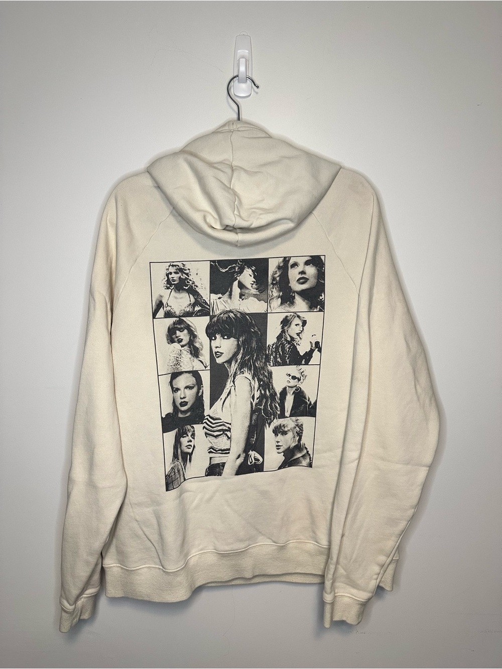Taylor Swift Eras Tour Cream Pullover Hoodie - Men Sz. S